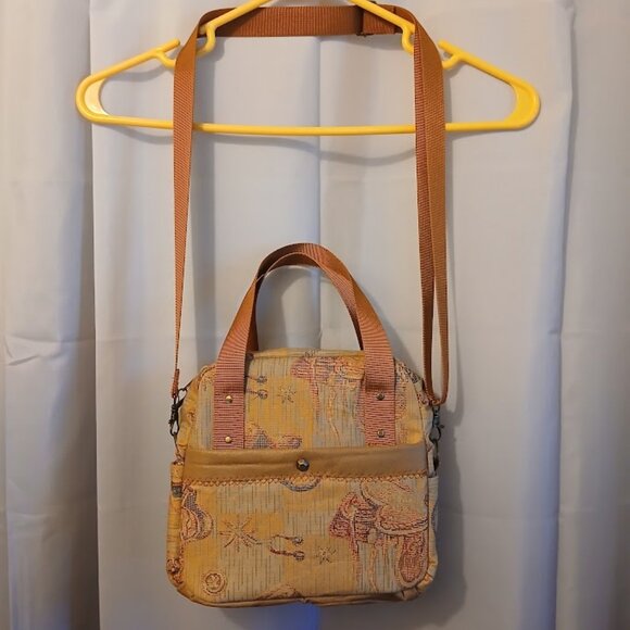 New Western Cowgirl Saddle Double handle Satchel Purse Shoulder Bag Brown Rust - Picture 3 of 15